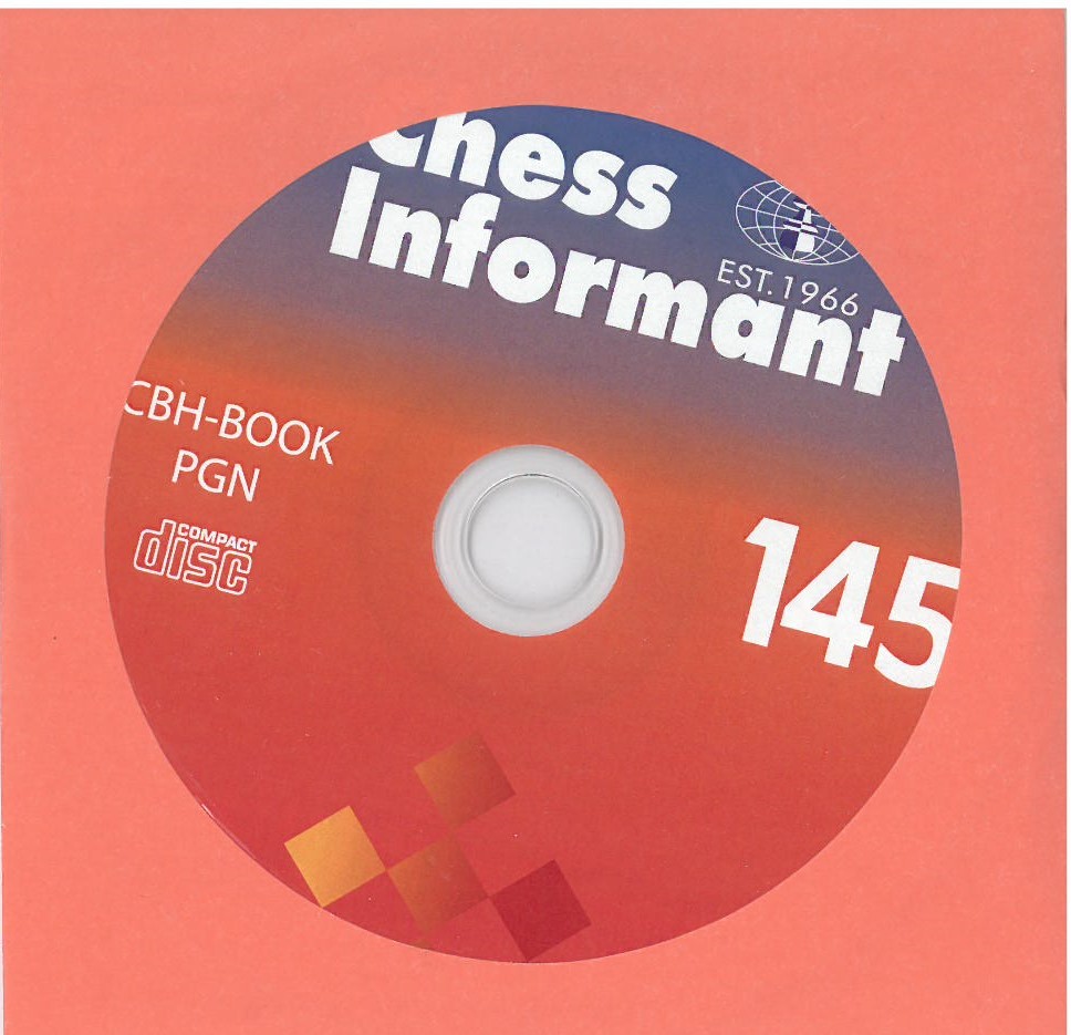 INF145CD Rotes Chess Informant CD-Label mit Nr. 145