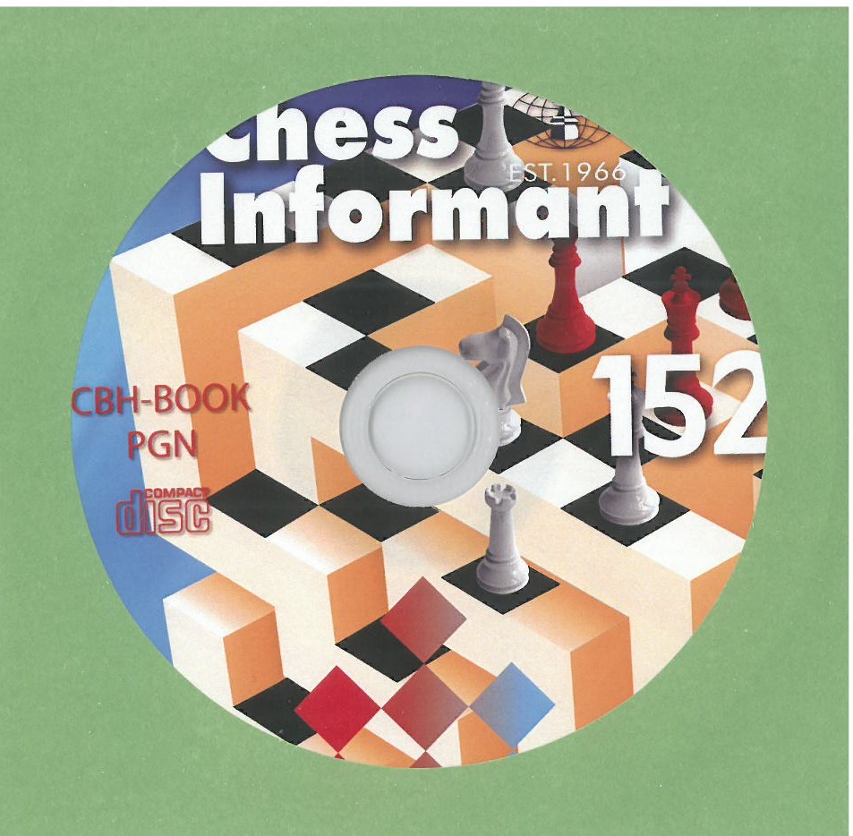 INF152 CD-Label: Chess Informant 152 mit Schachfiguren