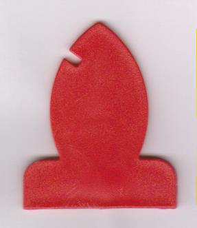 Einzelfigur mit Magnet Läufer rot