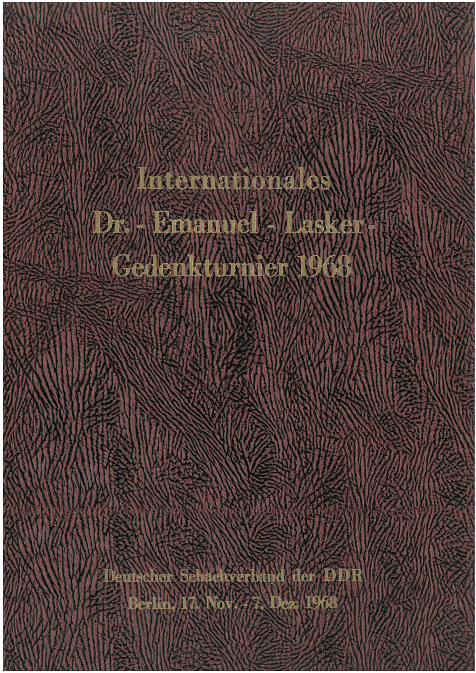 Internationales Dr.-Emanuel-Lasker-Gedenkturnier 1968