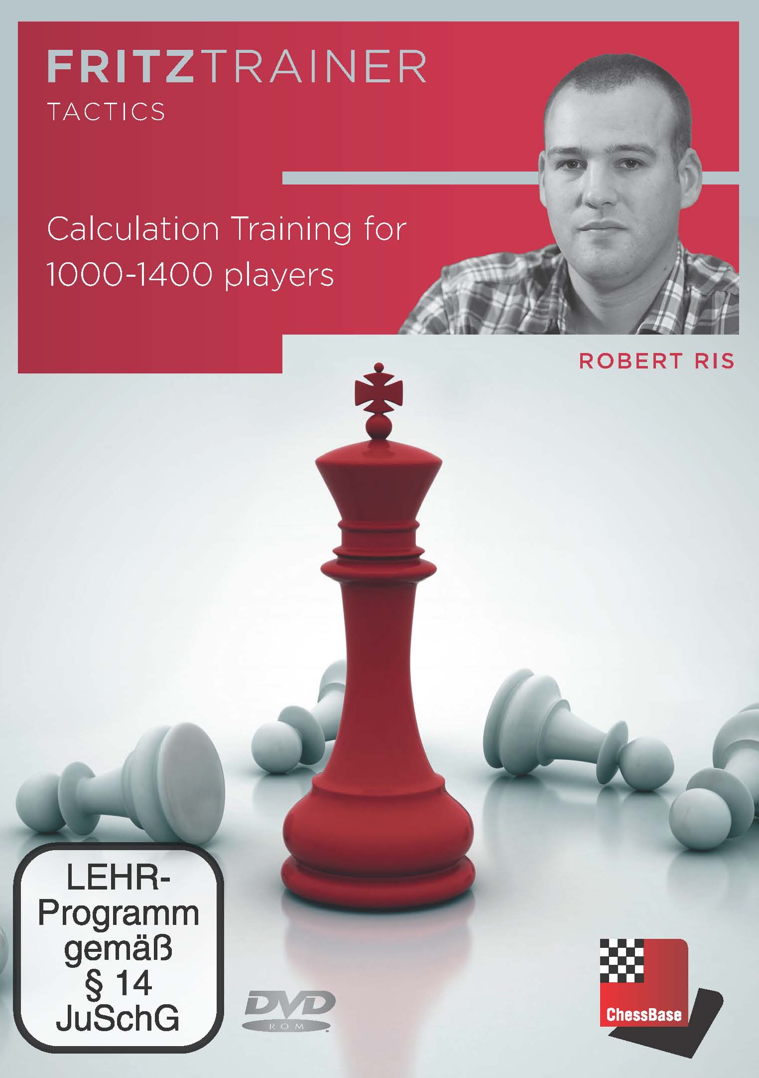 DVD-Cover mit rotem König und umgestürzten weißen Bauern