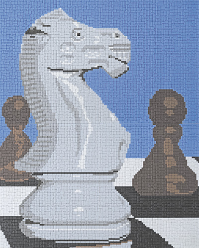 Ministeckspiel "Schachfigur Springer"