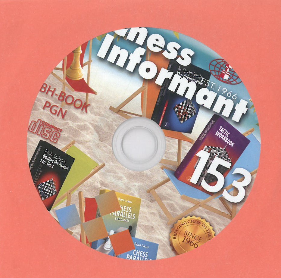 INFO153C CD mit Chess Informant Ausgabe 153 auf rotem Cover