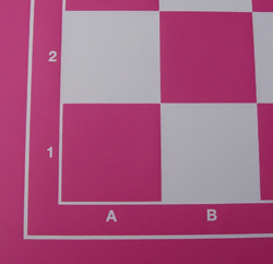 Schachplan faltbar pink / weiss