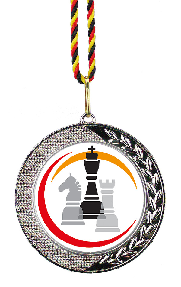 Medaille Silber mit Farbemblem SU55