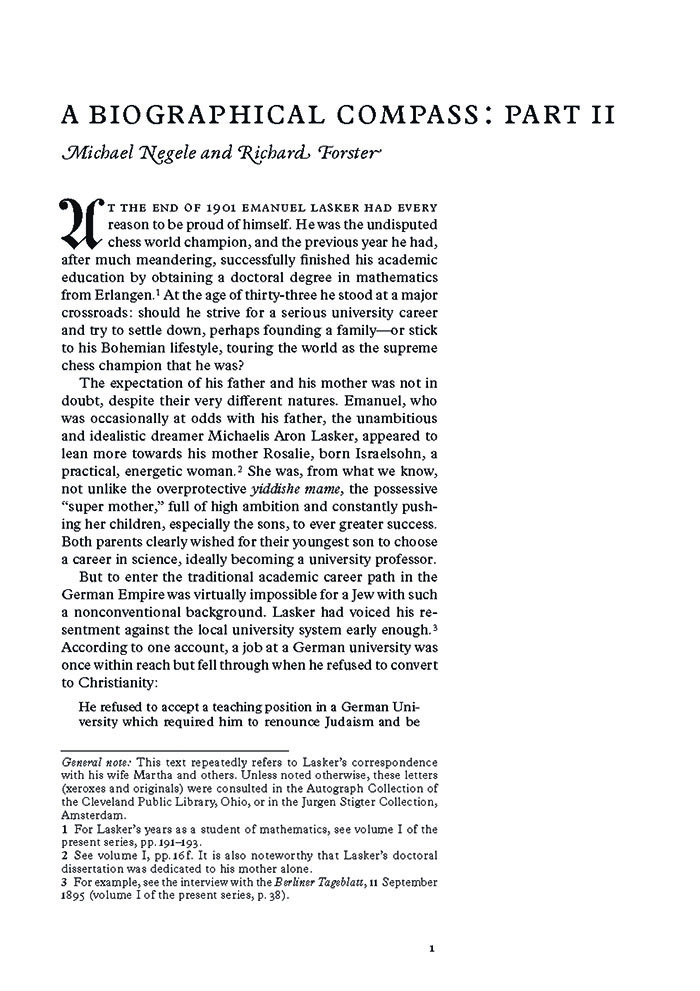 Lasker-Negele_Seite_06 Englische Buchseite mit Überschrift